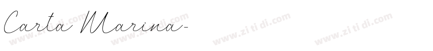 Carta Marina字体转换